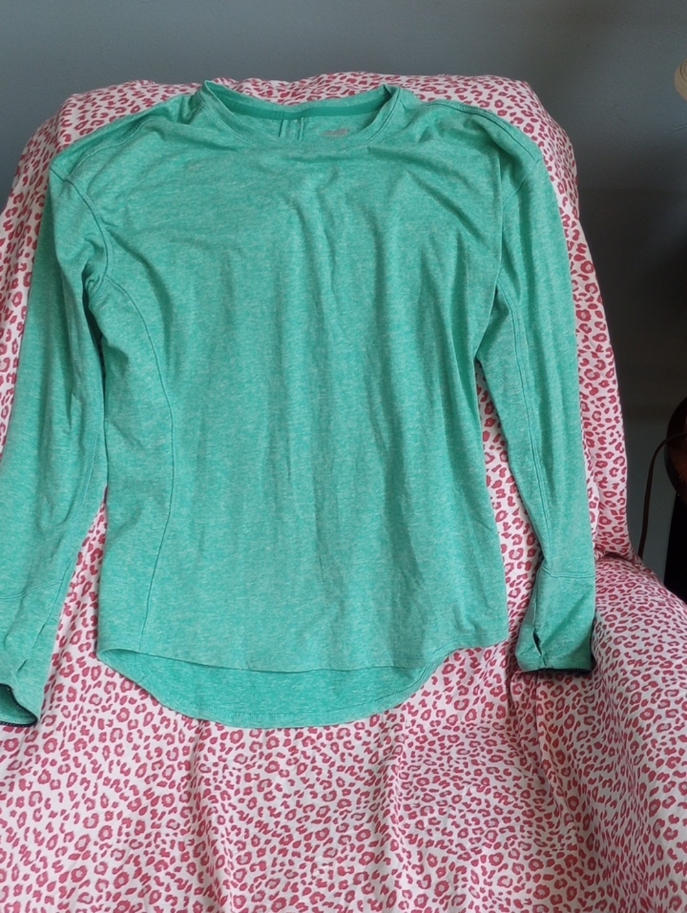 Avia Mint Green Long Sleeve Crewneck Top